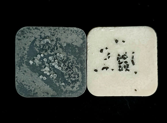 Mini Sea Salt Set. Banish black soap and Purify White salt soap 