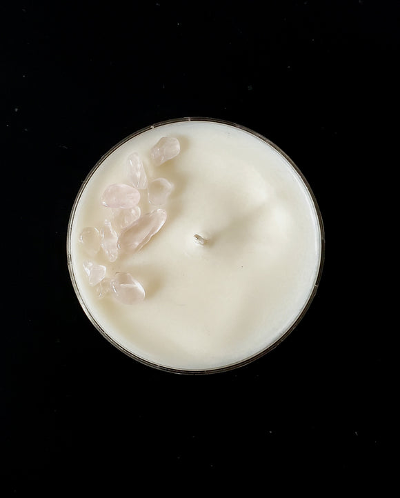 Unscented Rose Quartz Maxi Tealight Candle