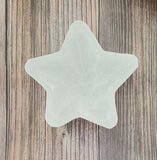 Selenite bowl star shaped