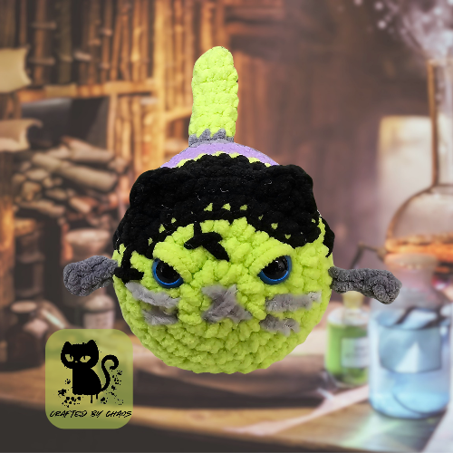 Monster loaf cat, inspired by Mary Shelley