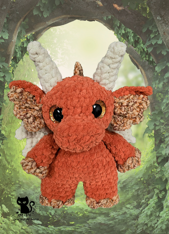 Pumpkin Spice Dragon Plush