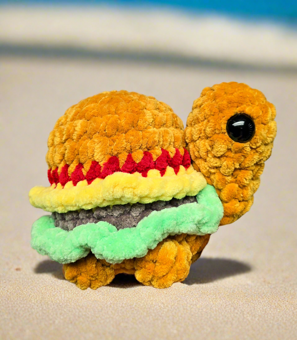 Large Cheeseburger Turtle Plushie
