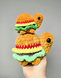 Large Cheeseburger Turtle Plushie