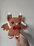 Gingerbread Bat Plushie - small