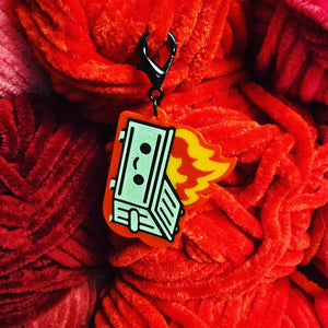 Dumpster Fire Stitch Marker
