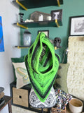Crochet Hooded Scarf - UV Reactive