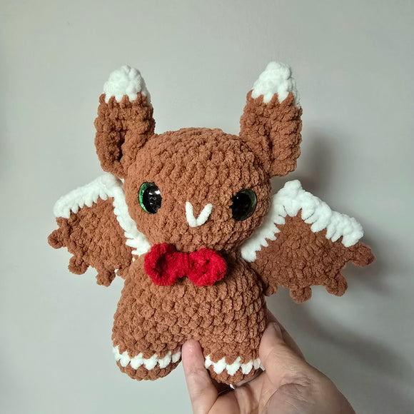 Gingerbread Bat Plushie - small