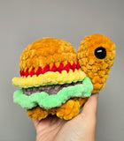Large Cheeseburger Turtle Plushie