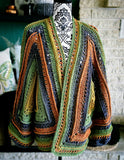 Grunge Sunflower Crochet Cardigan
