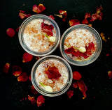 Enchanted Berry Ritual Soaking Salt with dried florals
