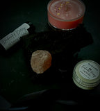 Small Mystery body box.  Sample of products available, scrubs, lip balms, tealights