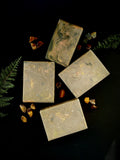 Tiger's eye gemstone soap. Brown soap with black and gold swirl