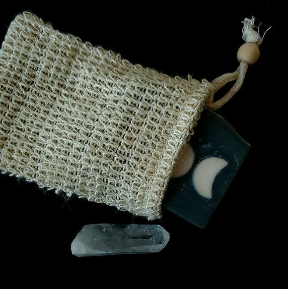 natural sisal soap bag