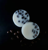 Dark magick brew solid lotion bar with coffee beans inside