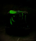 Absinthe Artisan Soap Black with neon green swirl