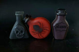 Set of three glycerin soap potion bottle shapes