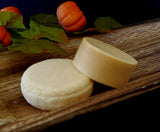 Solid conditioner and shampoo bar in light orange