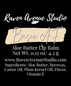 Basic AF Aloe Butter Lip Balm - Vanilla Scent