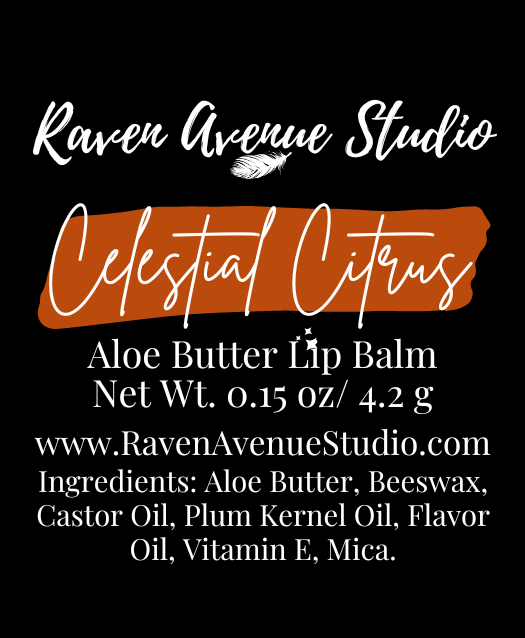 Celestial Citrus Aloe Butter Lip Balm - Orange