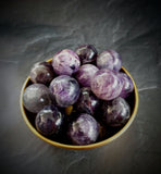 Chevron Amethyst mini spheres