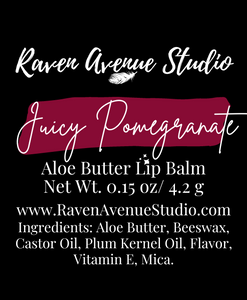 Juicy Pomegranate Aloe Butter Lip Balm