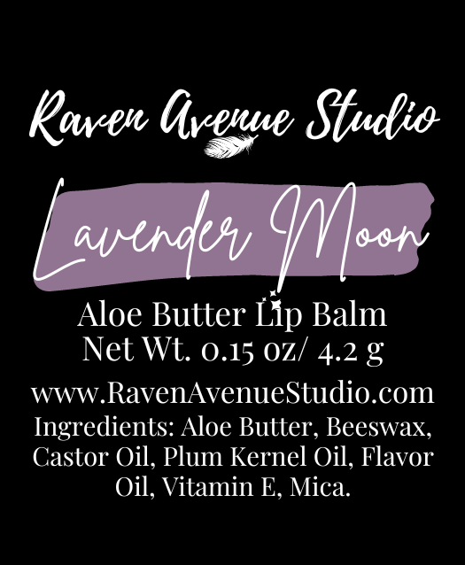 Lavender Moon Lip balm label